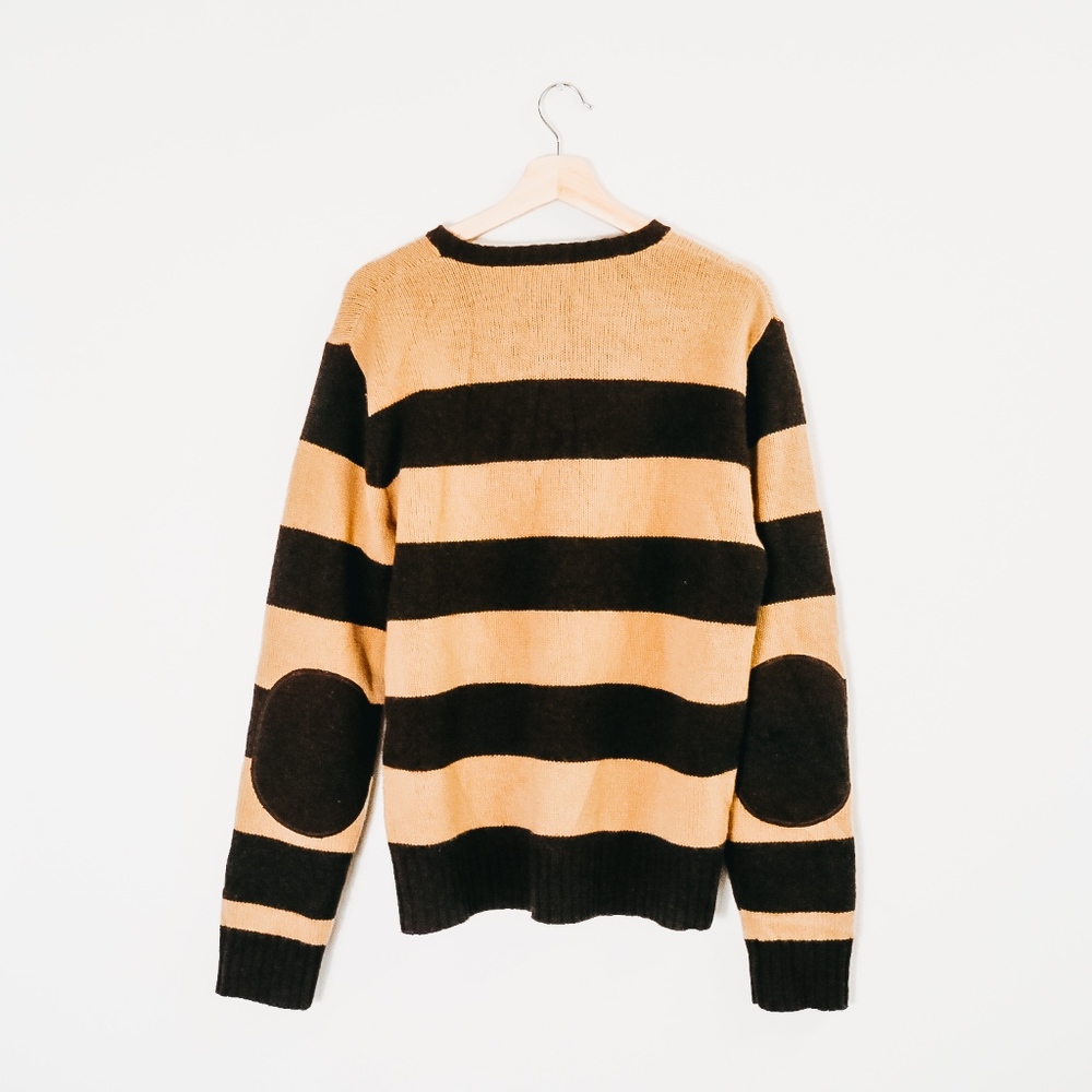 J.Crew 100% Lambswool Sweater Men's L Elbow Pads